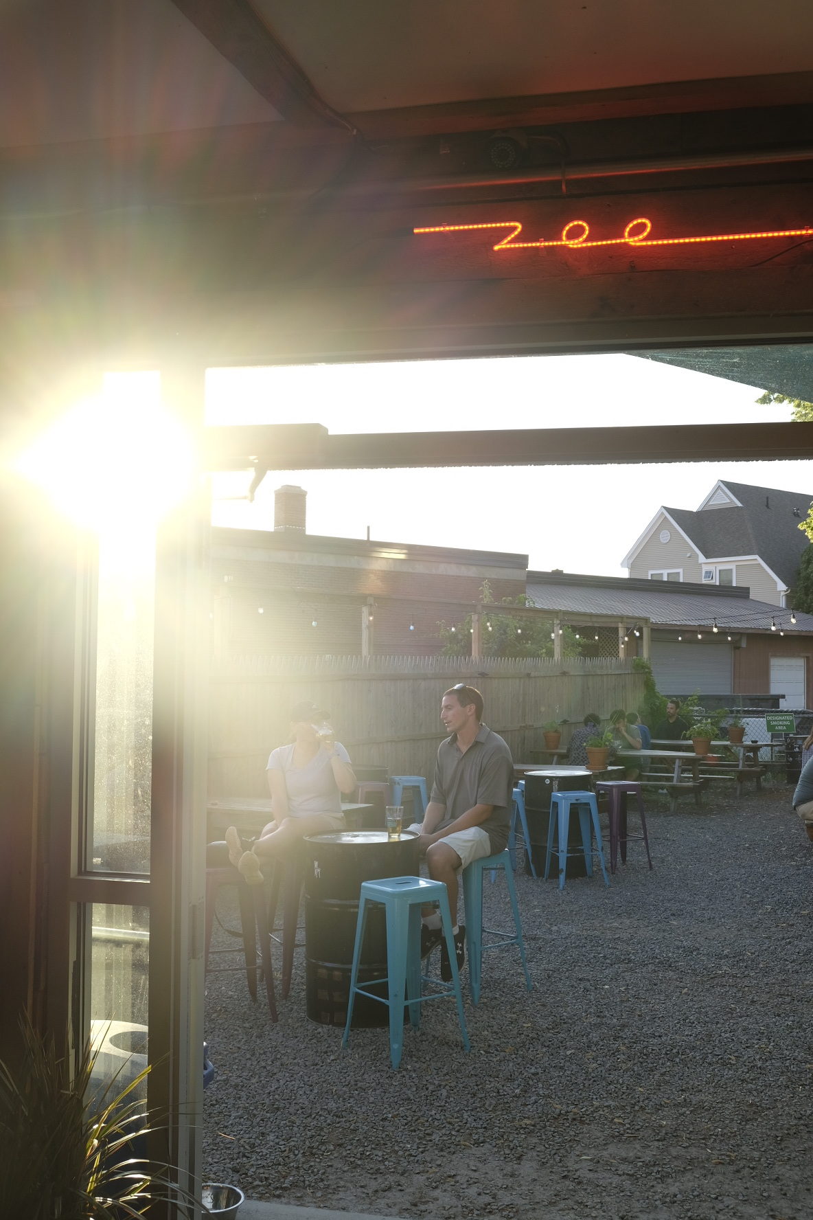 a group of people in a room